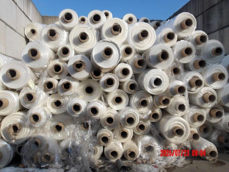 Industrial low-density polyethylene (LDPE) film in roll form