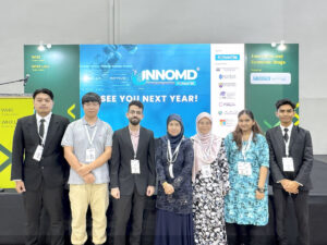 The CIME team at INNOMD with Prof Fatimah (fourth from right)