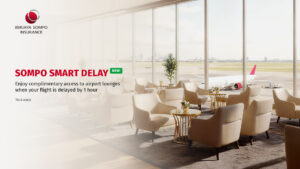 Introducing SOMPO Smart Delay, turning flight delays into comfort.