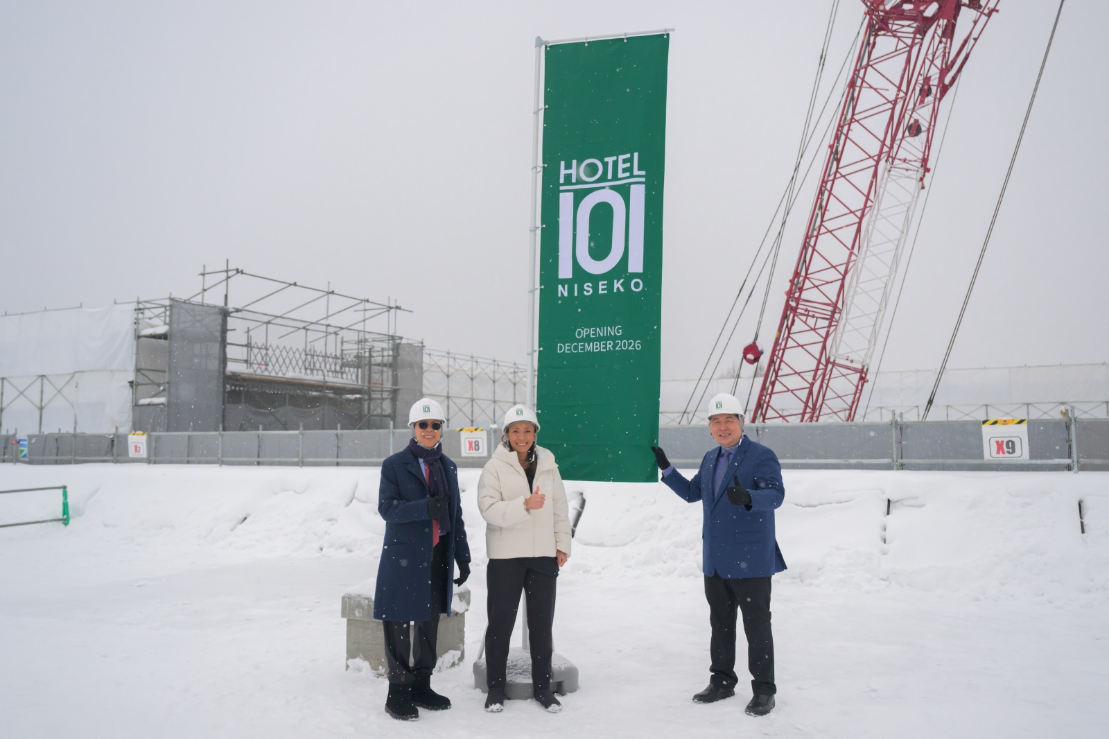 DoubleDragon Corporation Founders Edgar “Injap” Sia II and Tony Tan Caktiong with Hotel101 Global CEO Hannah Yulo-Luccini