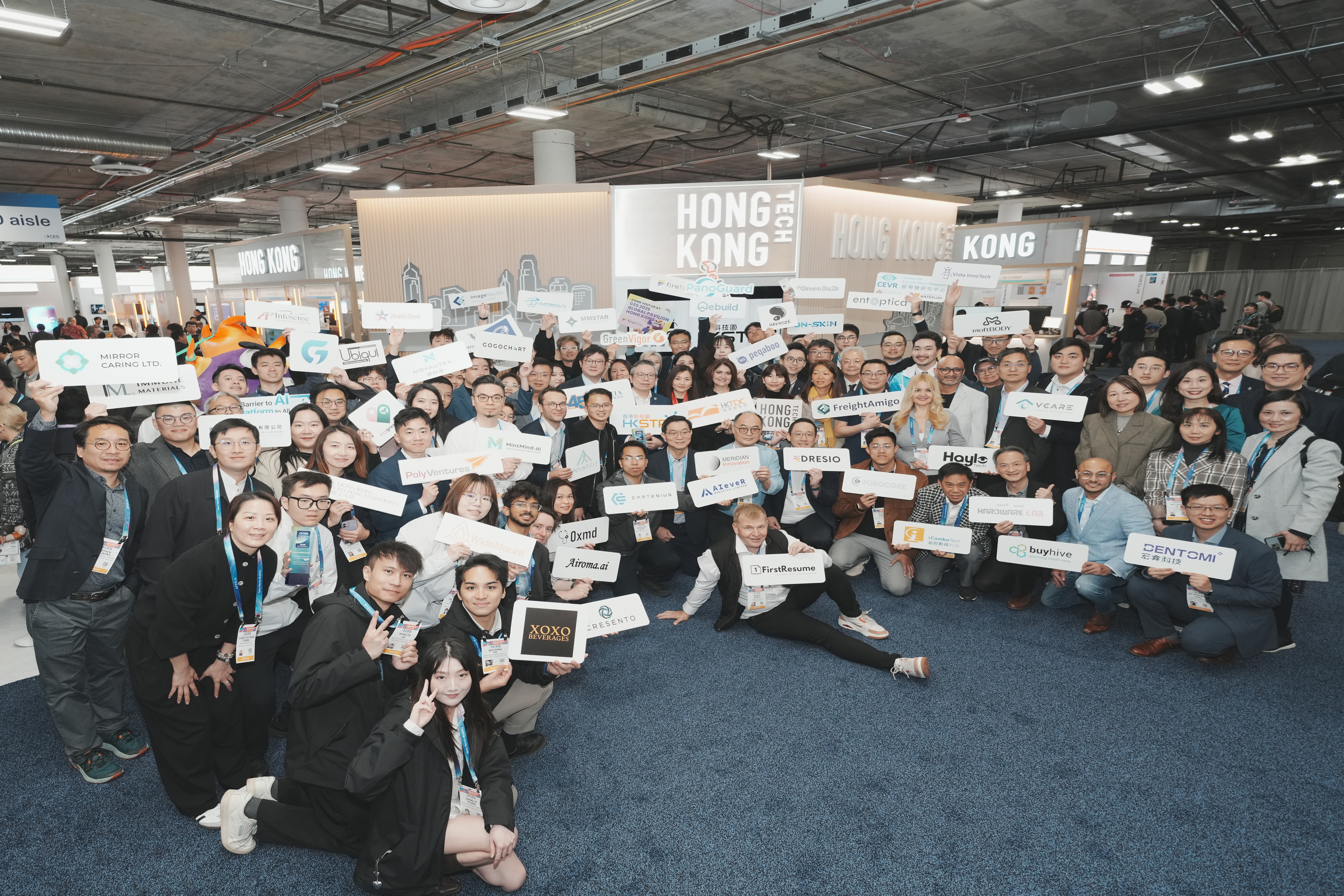 The largest-ever Hong Kong Tech Pavilion featured 61 tech companies at CES 2026.
