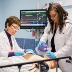 Female-student-practice-in-a-cli