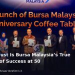 Prime Minister Datuk Seri Anwar Ibrahim at Bursa Malaysia's 50th anniversary celebration
