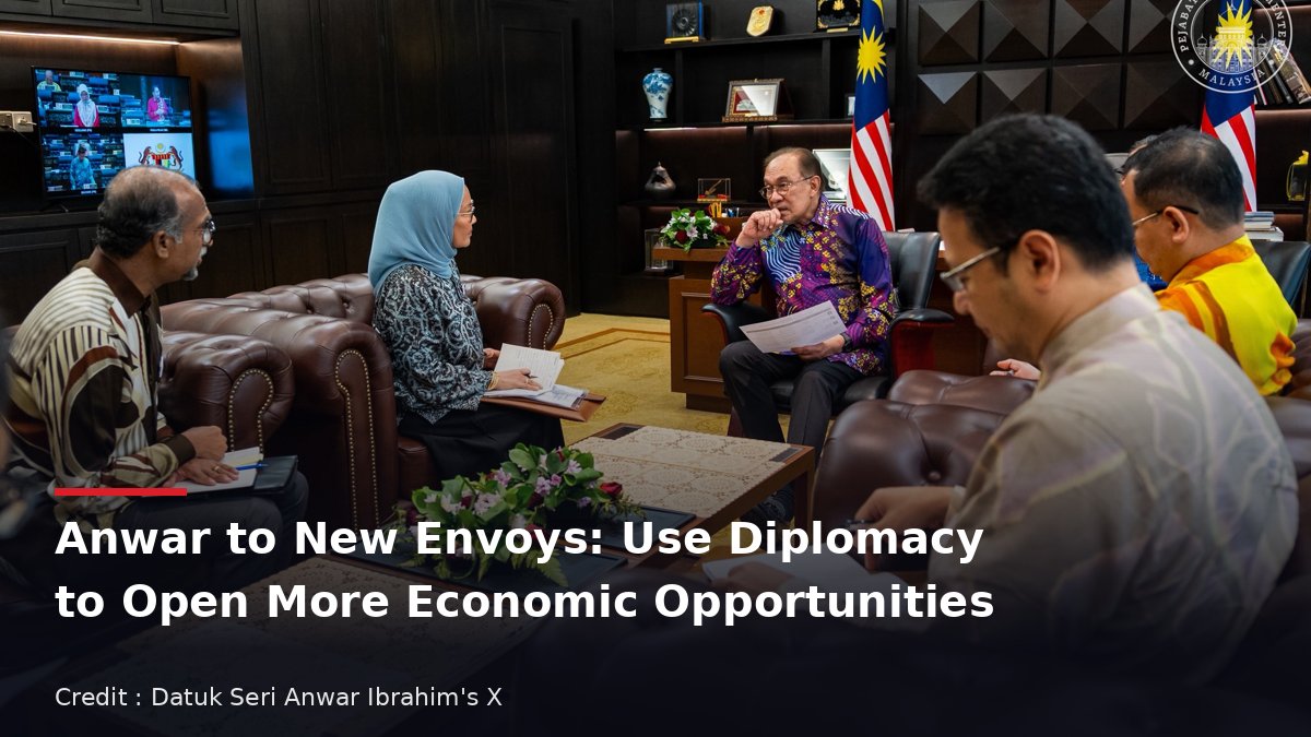 Prime Minister Datuk Seri Anwar Ibrahim meets Malaysia's incoming heads of mission at his Parliament office