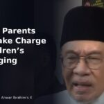 Prime Minister Datuk Seri Anwar Ibrahim speaking to reporters after Friday prayers