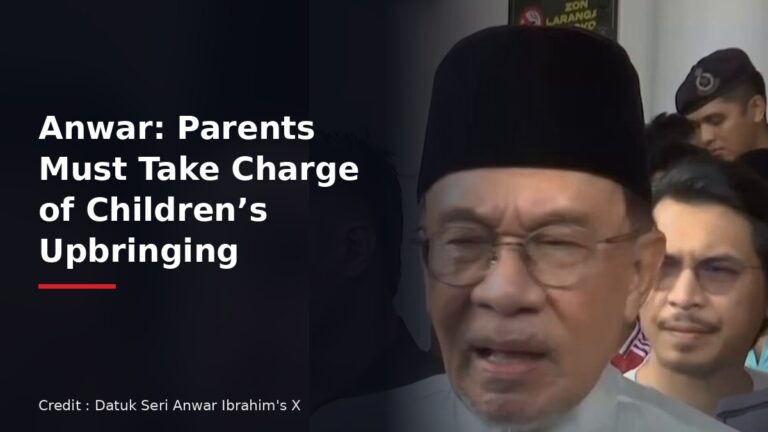 Prime Minister Datuk Seri Anwar Ibrahim speaking to reporters after Friday prayers