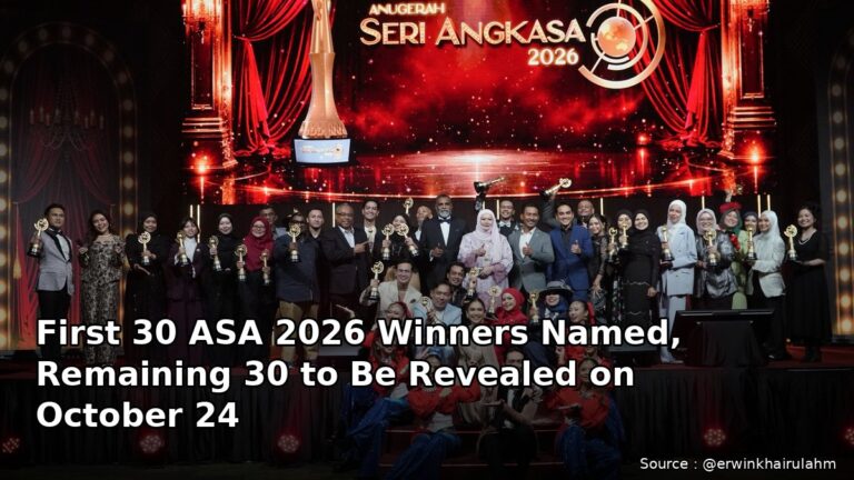 First 30 ASA 2026 Winners Named, Remaining 30 to Be Revealed on October 24
