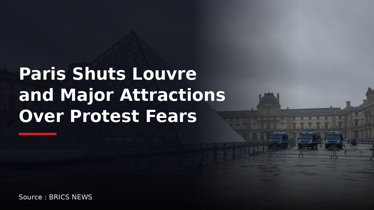 Paris shuts Louvre and other major attractions over fears of violent protests
