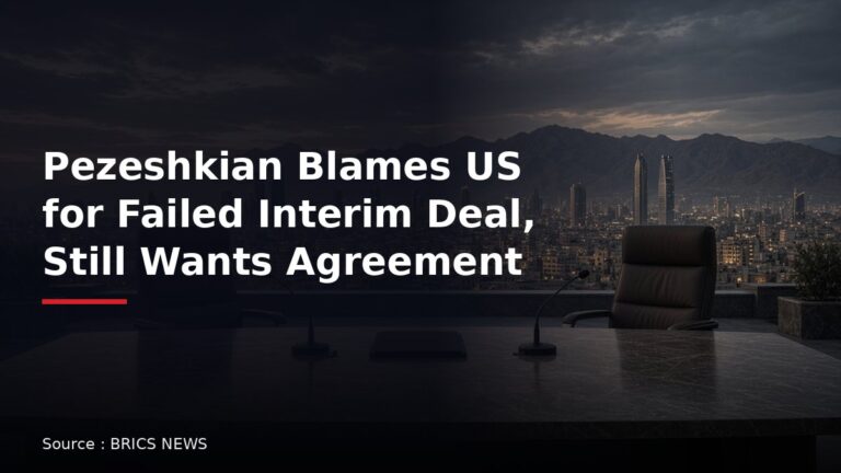 Illustration of an empty negotiating table overlooking a city