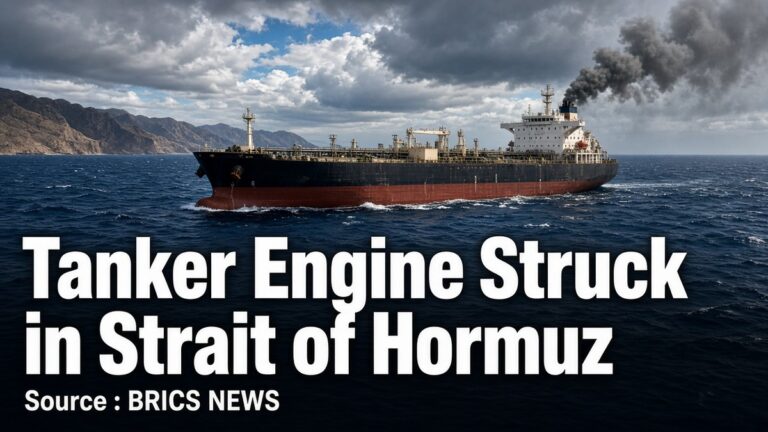 Tanker Engine Struck in Strait of Hormuz — Source : BRICS NEWS
