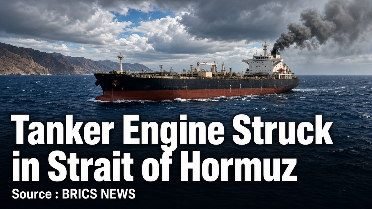 Tanker Engine Struck in Strait of Hormuz — Source : BRICS NEWS