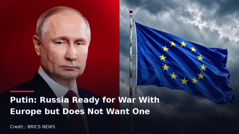 Vladimir Putin beside the European Union flag