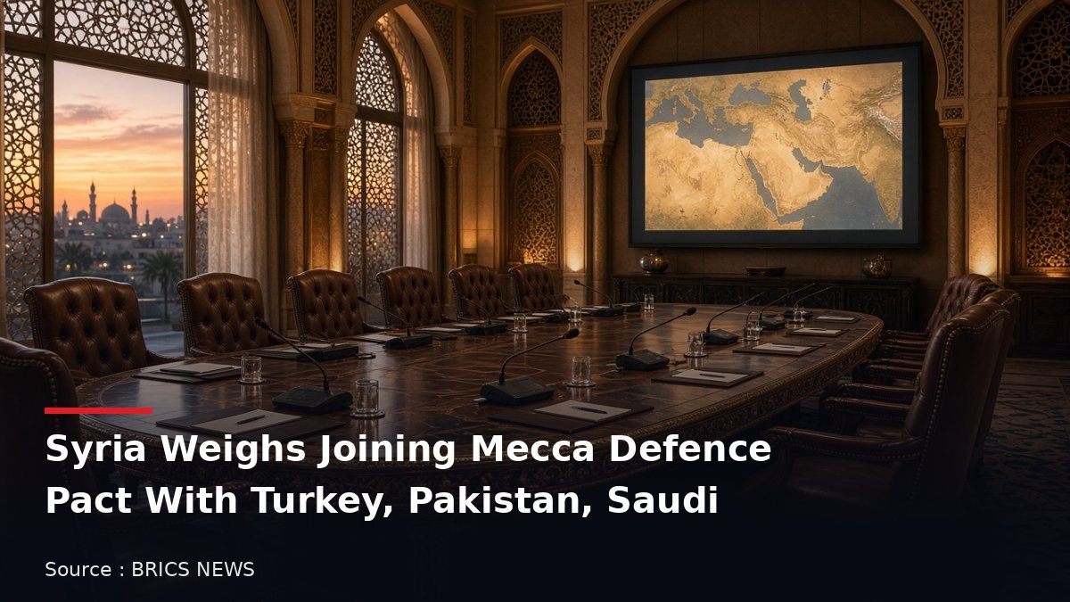 Syria Weighs Joining Mecca Defence Pact With Turkey, Pakistan and Saudi Arabia