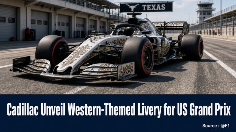 Cadillac Unveil Western-Themed One-Off Livery for United States Grand Prix