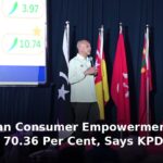 Minister of Domestic Trade and Cost of Living Datuk Armizan Mohd Ali presenting Consumer Empowerment Index 2025 results at UPNM, Kuala Lumpur