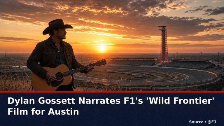 News graphic: Dylan Gossett narrates F1's wild frontier film for Austin. Source : @F1