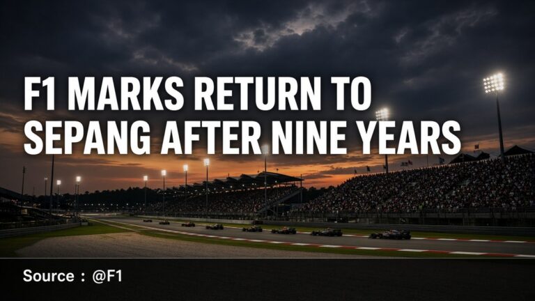 F1 Marks Return to Sepang After Nine Years