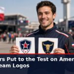 News graphic: F1 drivers put to the test on American sports team logos. Source : @F1