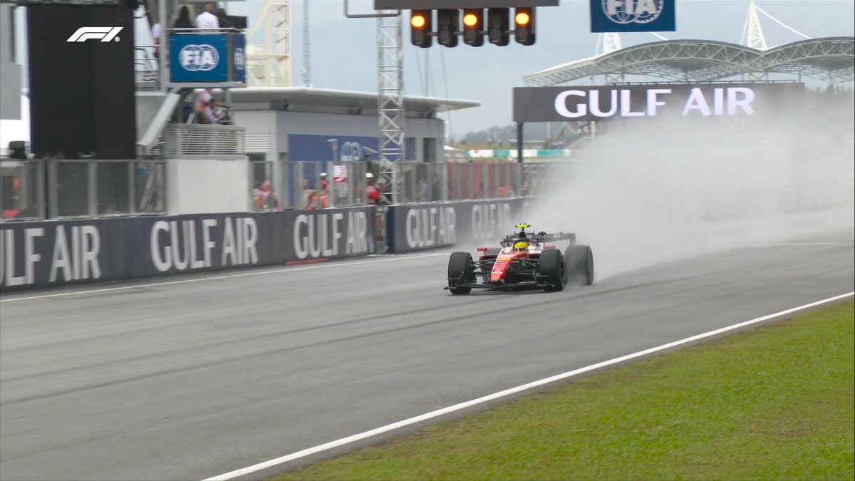 Hamilton Hits Issue Then Recovers Before Wet Bahrain GP Start