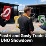 Norris, Piastri and Gasly Trade Laughs in Giant UNO Showdown