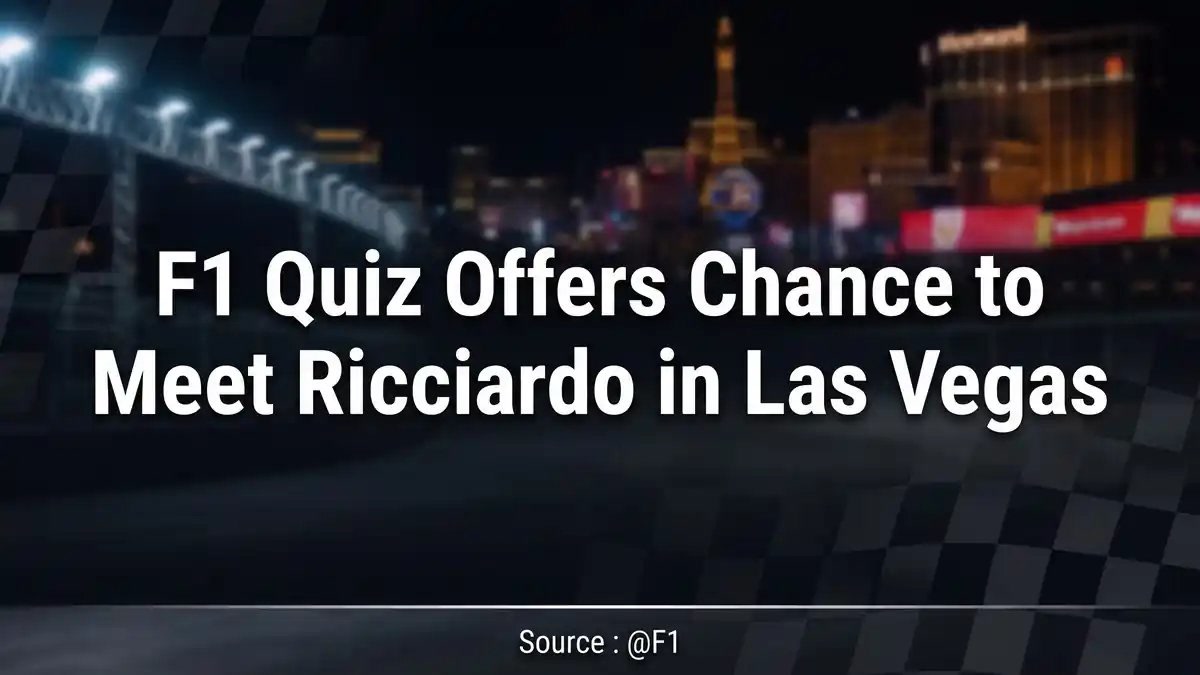 F1 Quiz Offers Chance to Meet Ricciardo in Las Vegas — Source : @F1