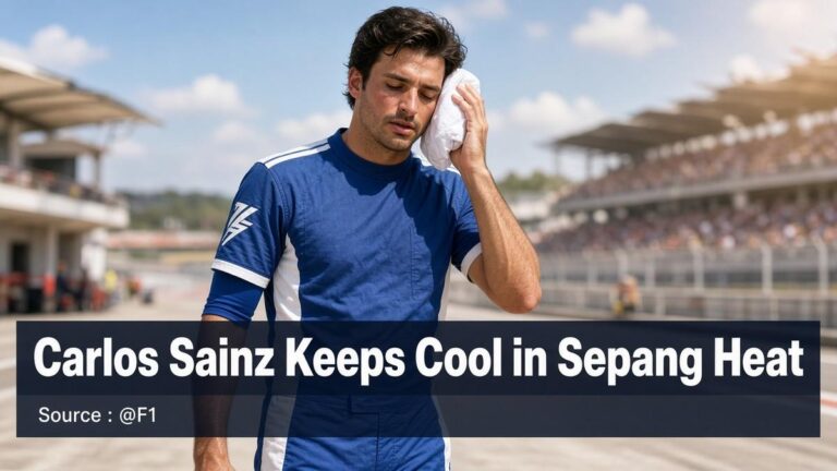 Carlos Sainz Keeps Cool in Sepang Heat