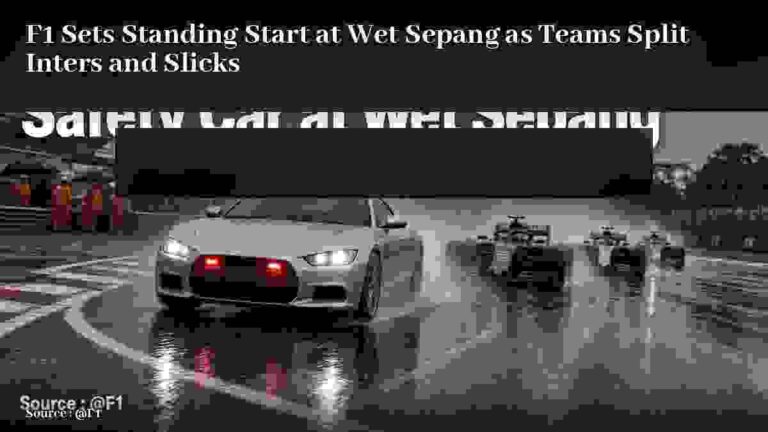 F1 standing start wet Sepang