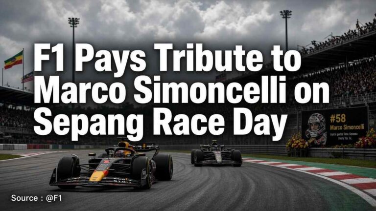 F1 Pays Tribute to Marco Simoncelli on Sepang Race Day