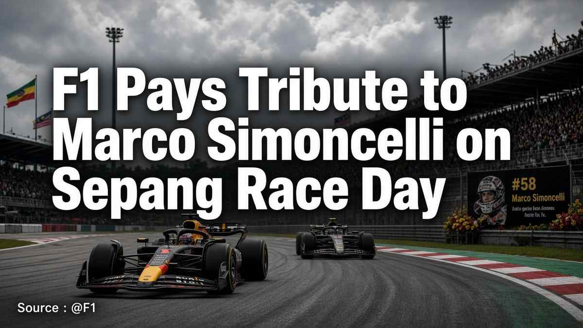 F1 Pays Tribute to Marco Simoncelli on Sepang Race Day
