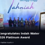 Indah Water Konsortium officials with the RKB 2026 Platinum Award trophy and MPC certificate