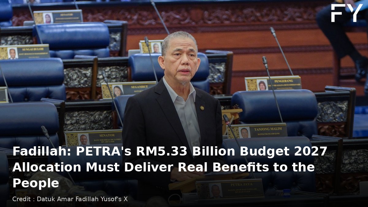 Credit : Datuk Amar Fadillah Yusof's X