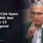 Communications Minister Fahmi Fadzil explaining the confidence and supply agreement