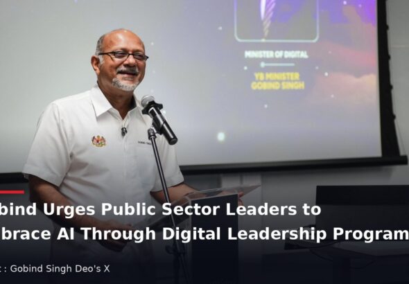 Digital Minister Gobind Singh Deo speaking at the Executive Digital Leadership Programme