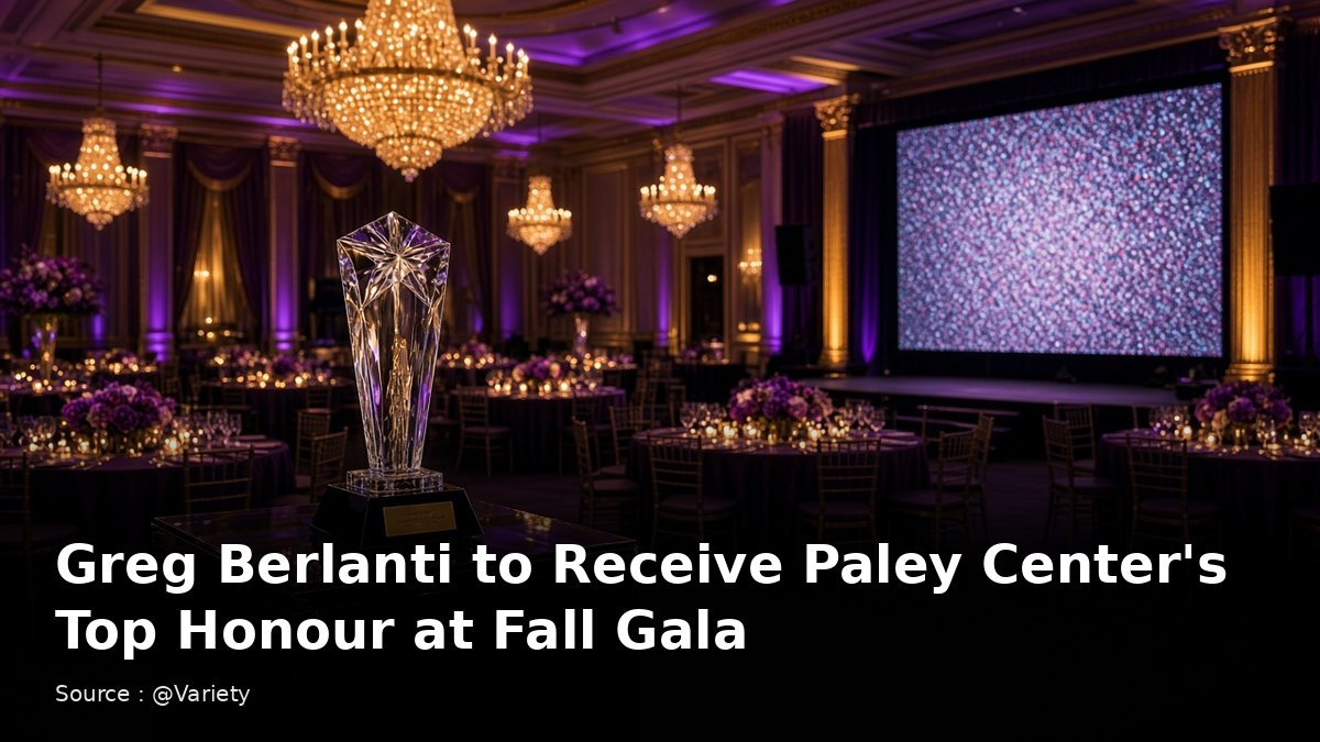 Greg Berlanti to Receive Paley Center's Top Honour at Fall Gala. Source : @Variety