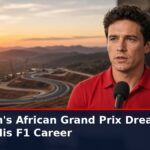 News graphic: Hamilton's African Grand Prix dream could extend his F1 career. Source : @F1