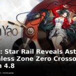 Official Honkai: Star Rail key art of Astra Yao for the Zenless Zone Zero crossover