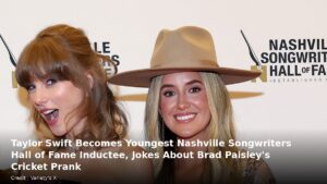 Taylor Swift and Lainey Wilson at the Nashville Songwriters Hall of Fame