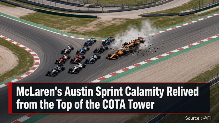 McLaren's Austin Sprint Calamity Relived from the Top of the COTA Tower