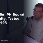 Datuk Seri Saifuddin Nasution Ismail speaking at the PH Melaka candidate announcement