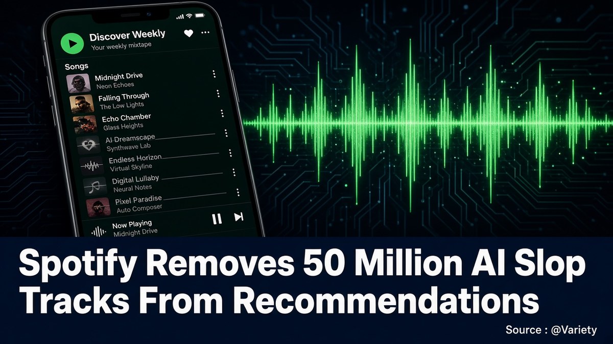 Spotify Removes 50 Million AI Slop Tracks From Recommendations
