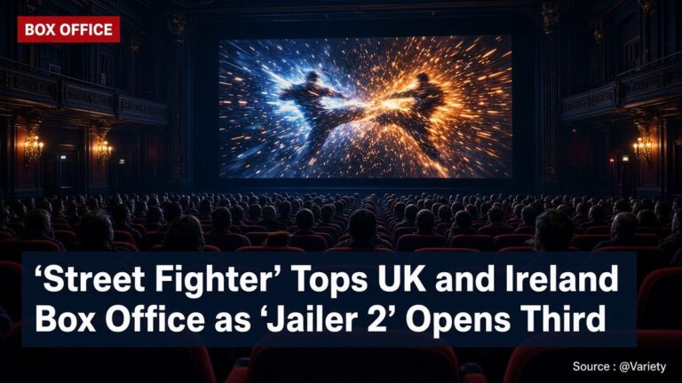 Street Fighter tops UK and Ireland box office as Jailer 2 opens third