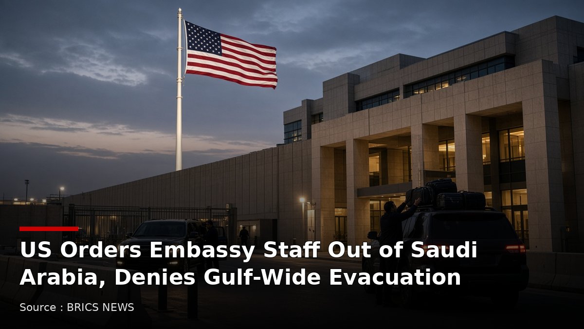 US Orders Embassy Staff Out of Saudi Arabia, Denies Gulf-Wide Evacuation - Source : BRICS NEWS
