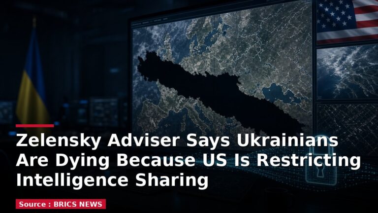 Zelensky Adviser Says Ukrainians Are Dying Because US Is Restricting Intelligence Sharing